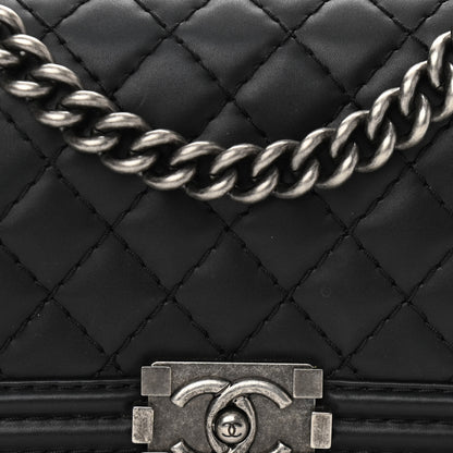 Chanel Lambskin Quilted Small Boy Flap Black 7 of 12