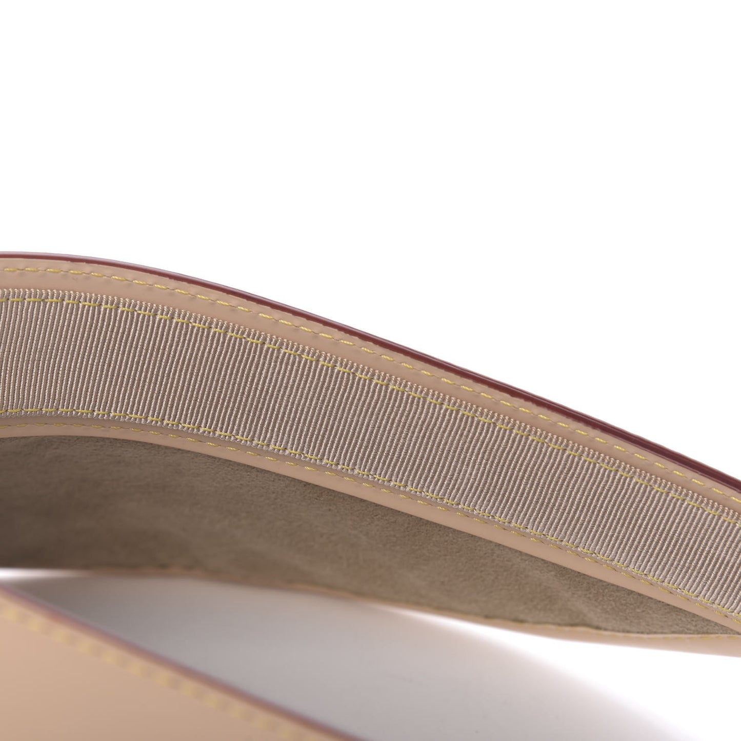 Calfskin Raffia Monogram Strawgram Visor Natural