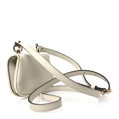 Gucci Roxy Calfskin Blondie Card Case Wallet with Strap Mystic White 3 of 11