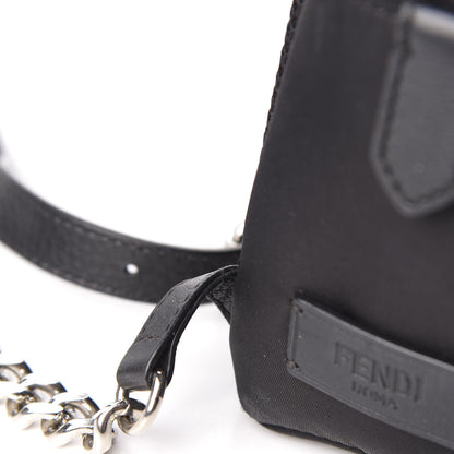 Fendi Nylon Vitello Fox Goat Fur Monster Eyes Mini Backpack Black Multicolor Sky 10 of 12