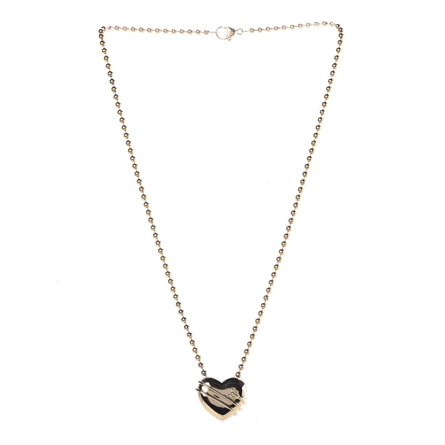 Tiffany 18K Yellow Gold Cupid's Arrow Heart Necklace 3 of 6