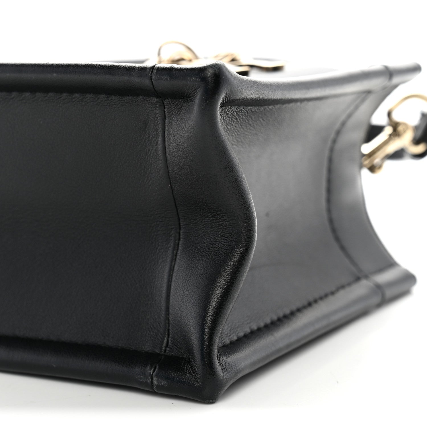 Christian Dior Calfskin Macrocannage Mini Book Tote Black 10 of 12