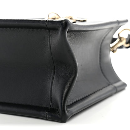 Christian Dior Calfskin Macrocannage Mini Book Tote Black 10 of 12