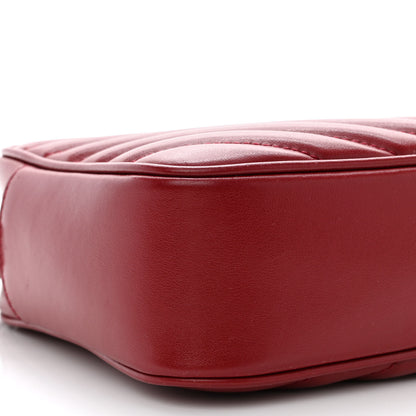 Saint Laurent Calfskin Matelasse Monogram Lou Camera Bag Opyum Red 10 of 17