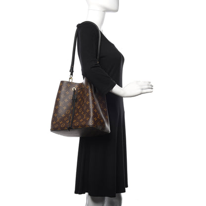Louis Vuitton Monogram Neonoe MM Black 2 of 9