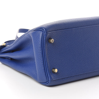 Hermes Togo Kelly Retourne 28 Bleu Electrique 33 of 37