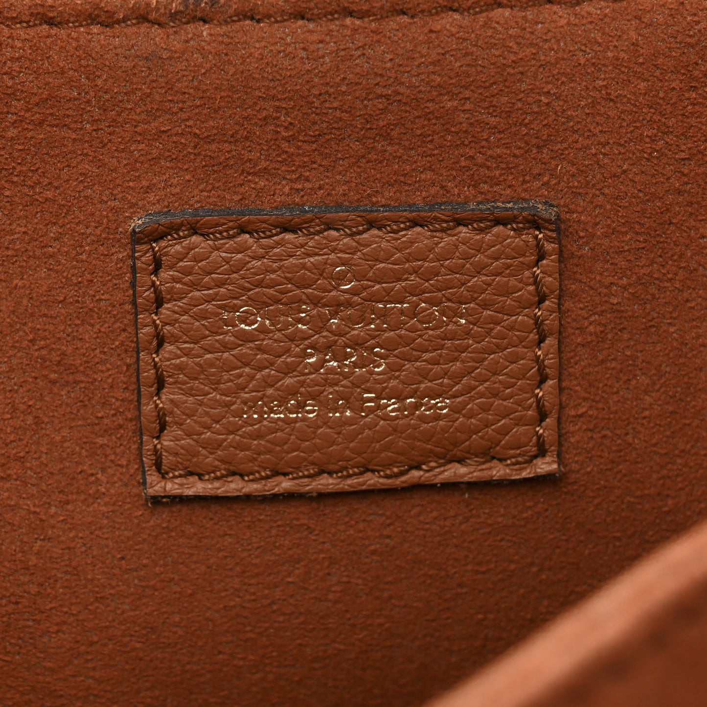 Grained Calfskin Lockme Oxford Cognac