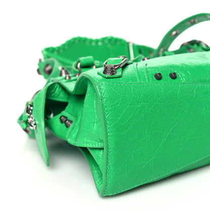 Balenciaga Agneau Arena Neo Cagole Handbag XS Kelly Green 9 of 10