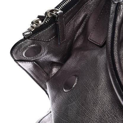 Alexander McQueen Metallic Lambskin Large De Manta Tote Dark Silver 9 of 9
