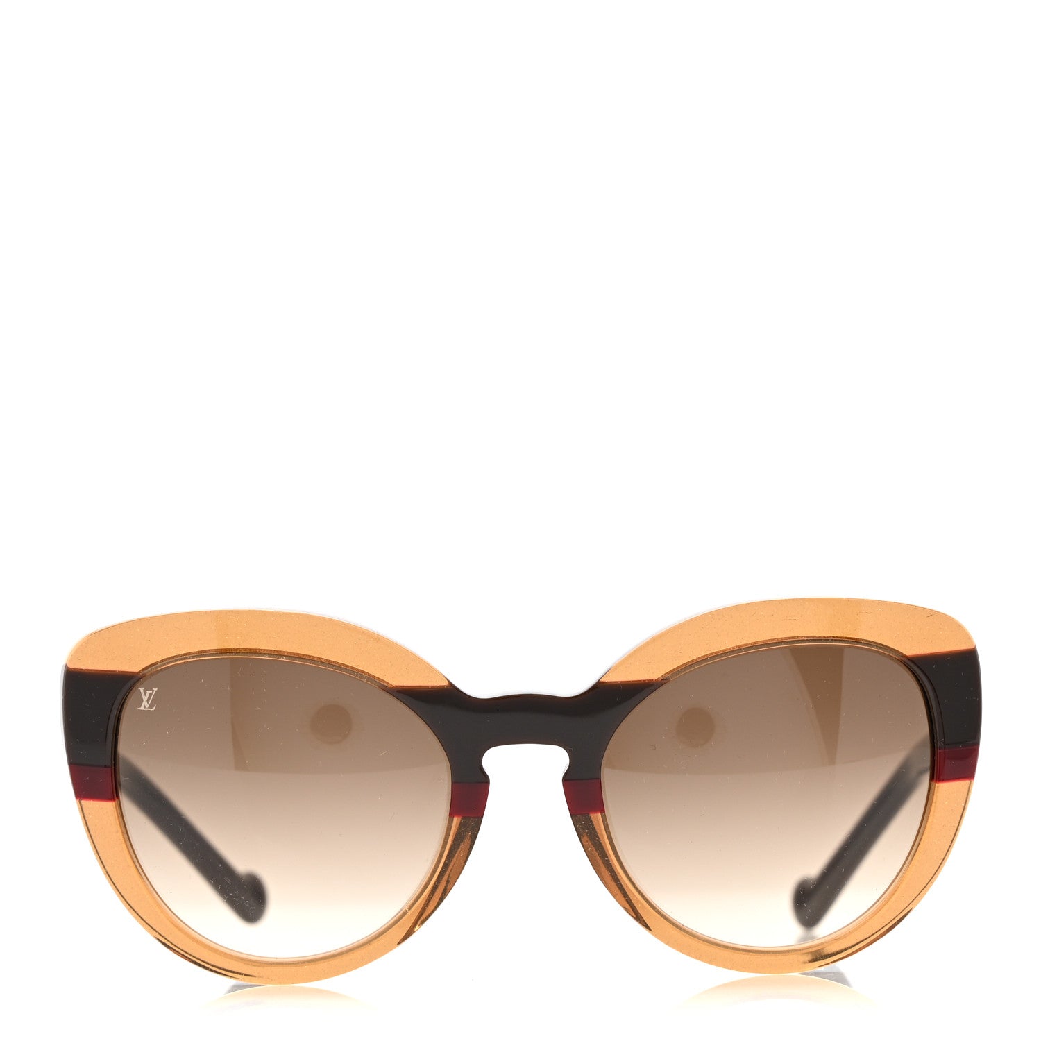 Louis Vuitton Peony Sunglasses Z0786W Brown Glitter 1835724