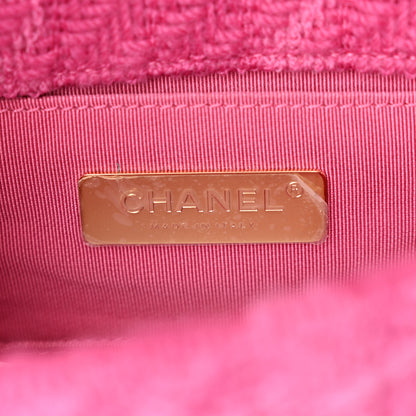 Chanel Tweed Quilted Chanel 19 Waist Bag Pink 6 of 12