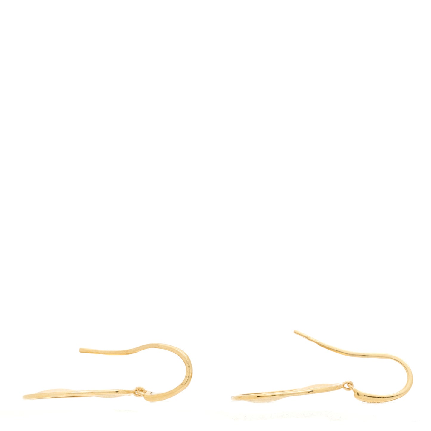 18K Yellow Gold Lunaria Drop Earrings