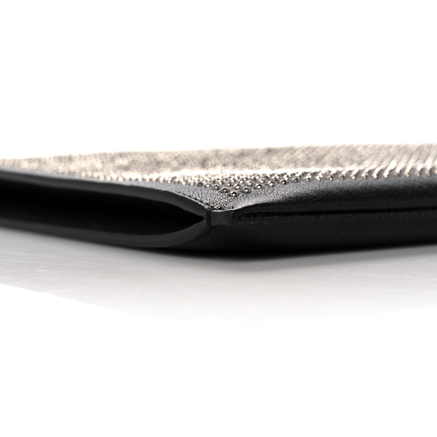 Saint Laurent Calfskin Studded iPad Pouch Black 9 of 10