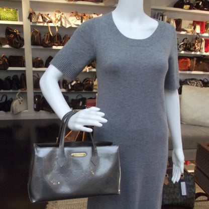 Louis Vuitton Vernis Wilshire PM Gris Art Deco 2 of 8