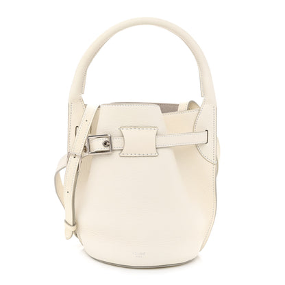 Celine Supple Grained Calfskin Nano Big Bag Bucket White 1 of 10