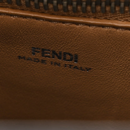 Fendi Shiny Nappa Trapuntata Small DotCom Click Chain Satchel Cuoio 7 of 17