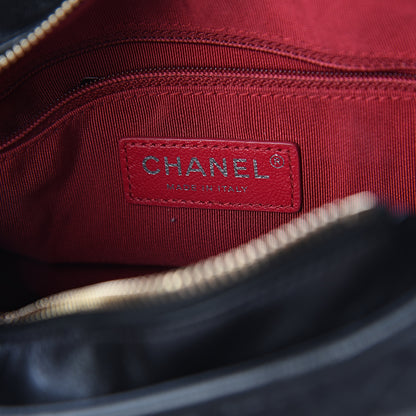 Chanel Aged Calfskin Quilted Small Gabrielle Hobo Black 5 of 9