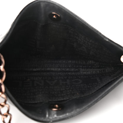 Chanel Patent Camellia Embossed Pochette Black 4 of 11