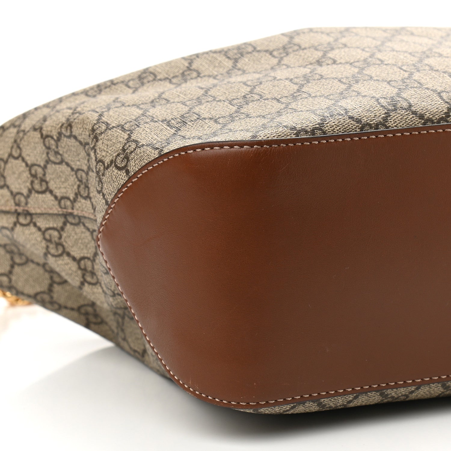 Gucci GG Supreme Monogram Large Linea A Hobo Light Brown 10 of 11