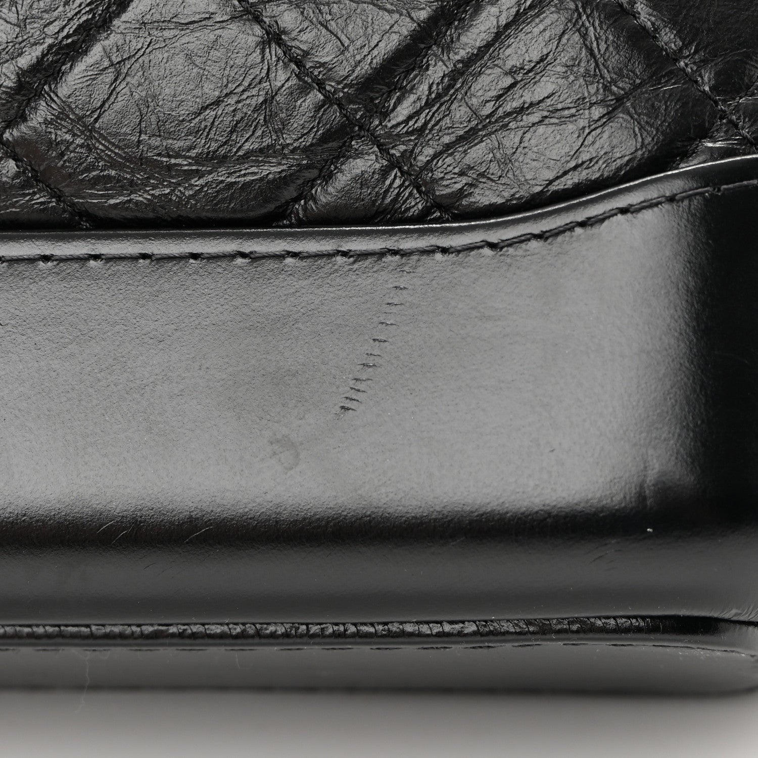 Chanel Aged Calfskin Quilted Small Gabrielle Hobo Black 13 of 14