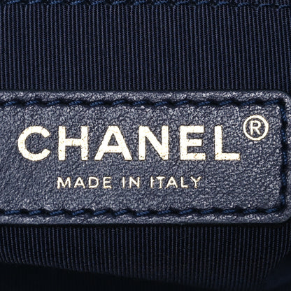 Chanel Caviar Quilted Small City Walk Hobo Navy Blue 6 of 10