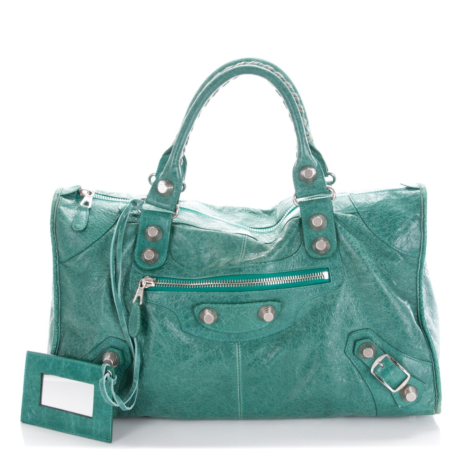 Balenciaga Agneau Giant 21 Silver Hardware Work Vert Sauge 1 of 7