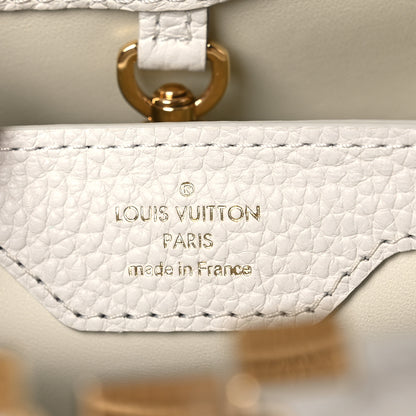 Louis Vuitton Taurillon Capucines BB Snow 5 of 9