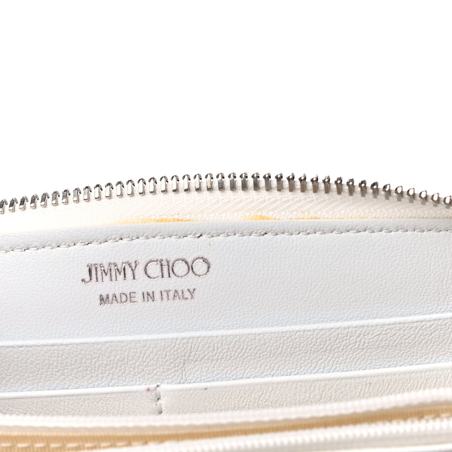 Calfskin Filipa Star Zip Around Wallet White