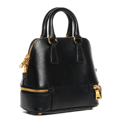 Prada Saffiano Lux Mini Promenade Crossbody Black 3 of 9