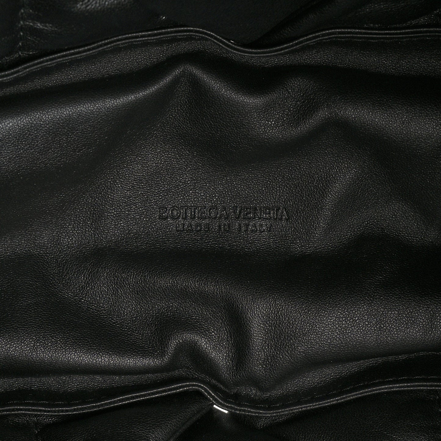 Nappa Intrecciato Maxi Padded Lock Large Shoulder Bag Black