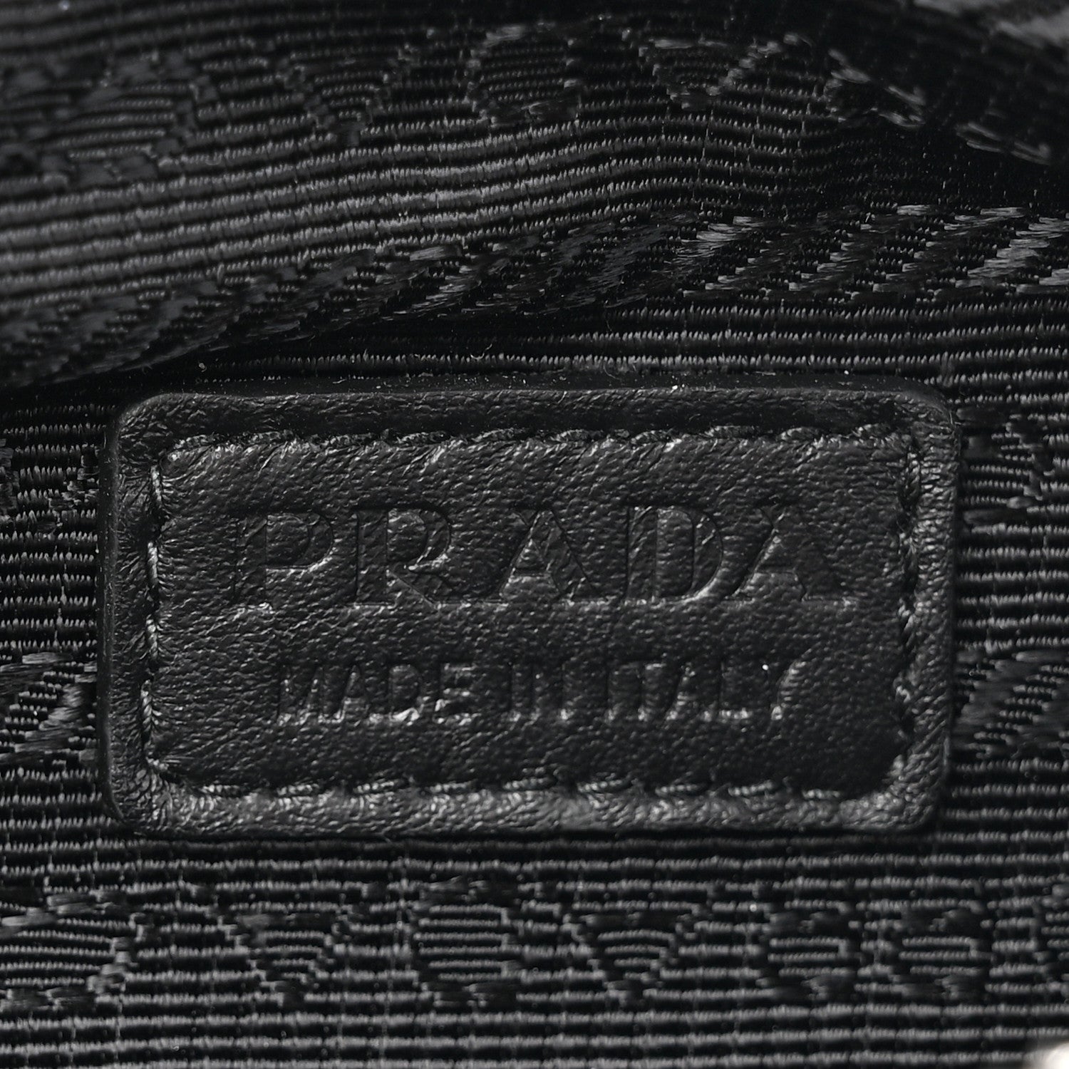 Prada Nappa Mini Triangle Pouch With Strap Black 6 of 10