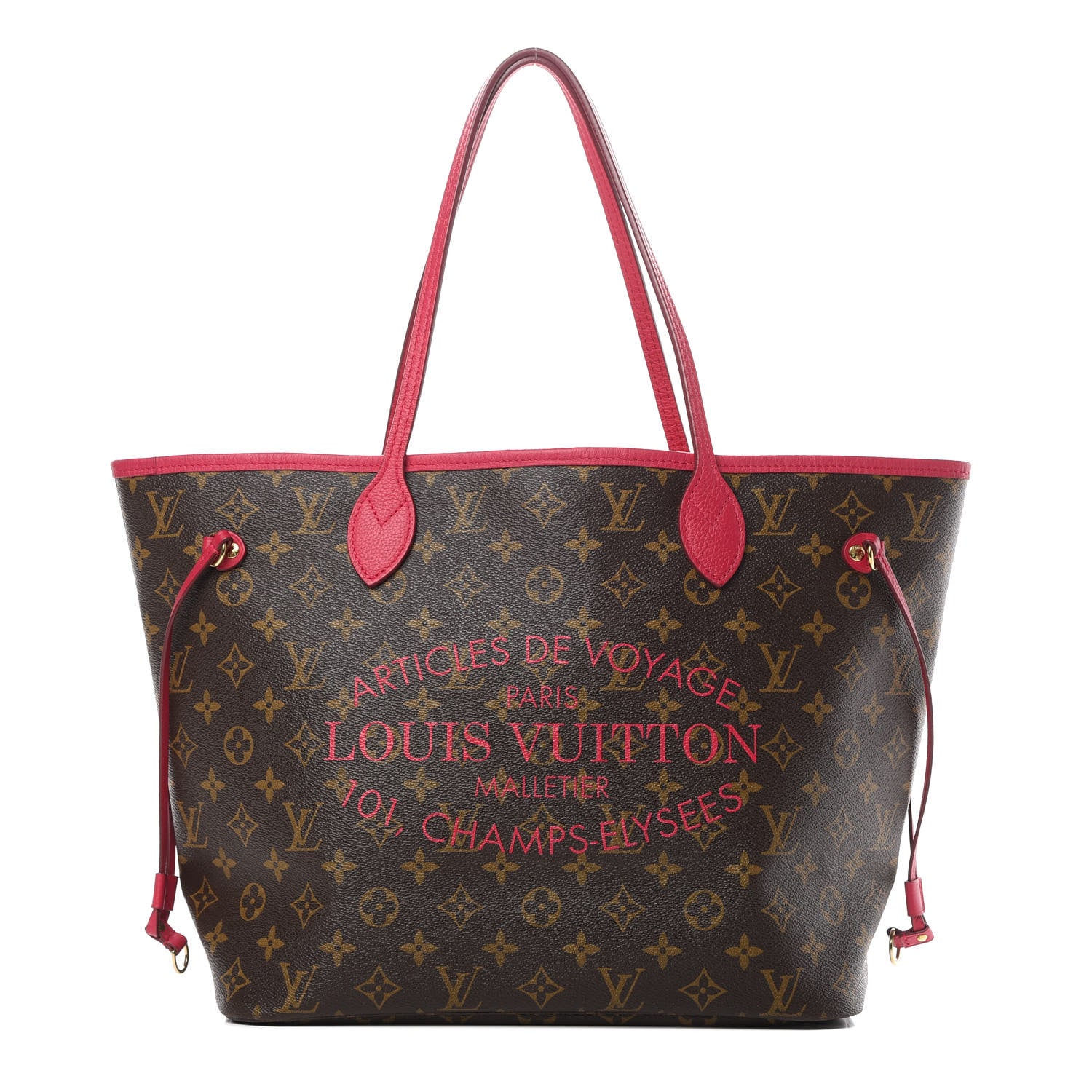 Louis Vuitton Monogram Articles de Voyage Ikat Neverfull MM Rose Indien 1 of 12