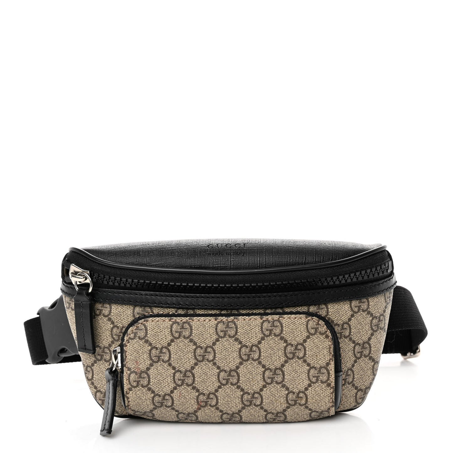GG Supreme Monogram Belt Bag Black