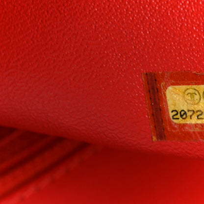 Chanel Lambskin Quilted Small Geometric Flap Red 7 of 10