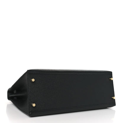Hermes Epsom Kelly Sellier 32 Black 4 of 10