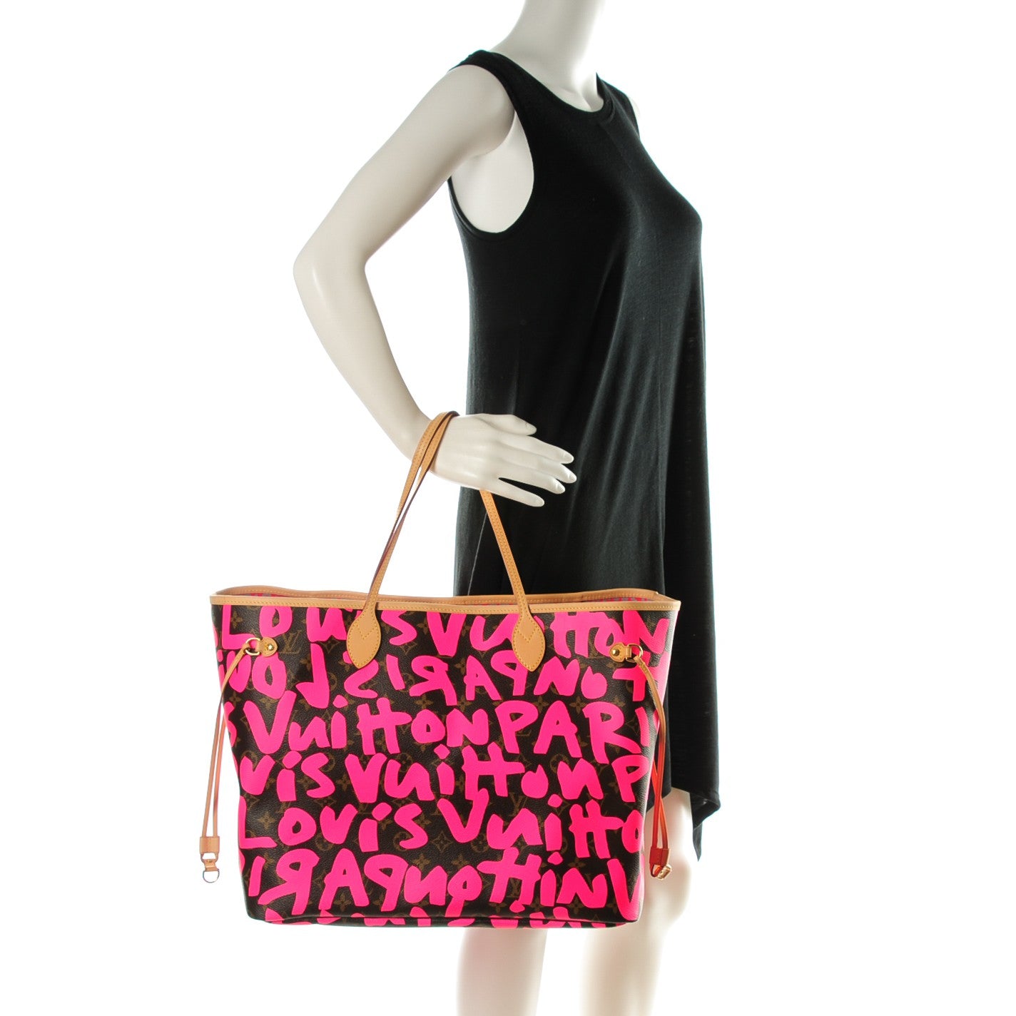 Monogram Graffiti Neverfull GM Fuchsia