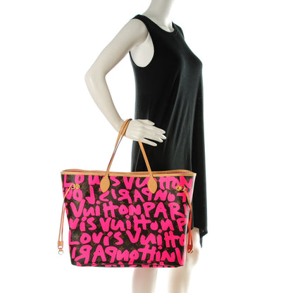 Louis Vuitton Monogram Graffiti Neverfull GM Fuchsia 2 of 6