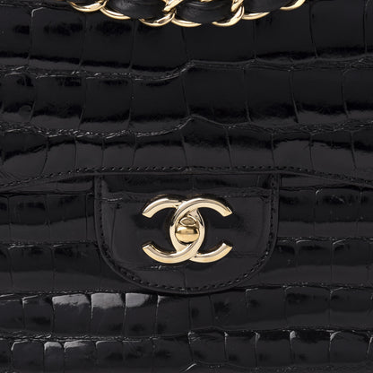 Chanel Alligator Jumbo Double Flap Black 15 of 15