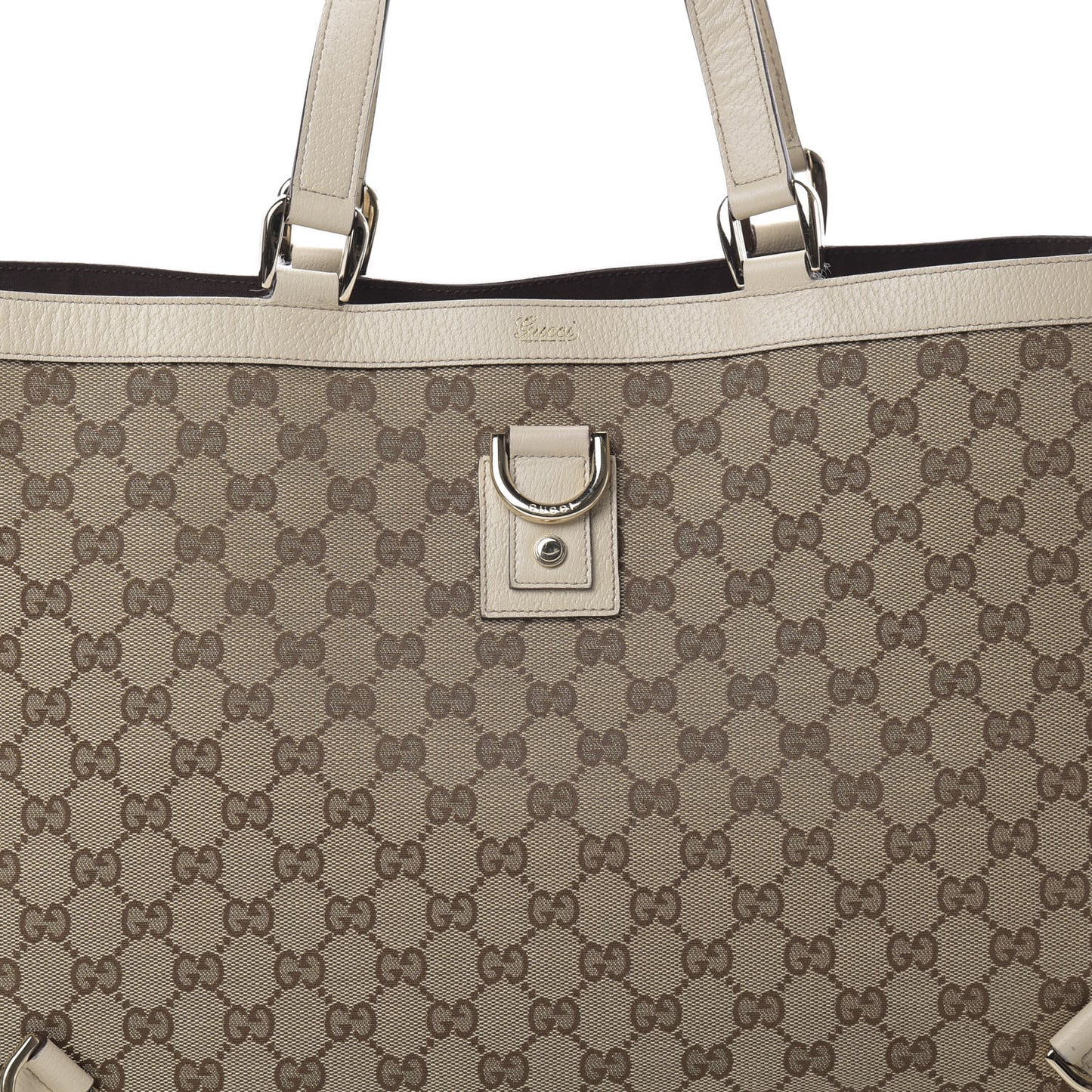 Monogram Large Abbey Tote Off White