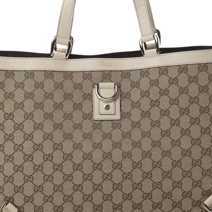 Gucci Monogram Large Abbey Tote Off White 8 of 13