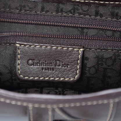 Christian Dior Calfskin Saddle Bag Brown 6 of 11