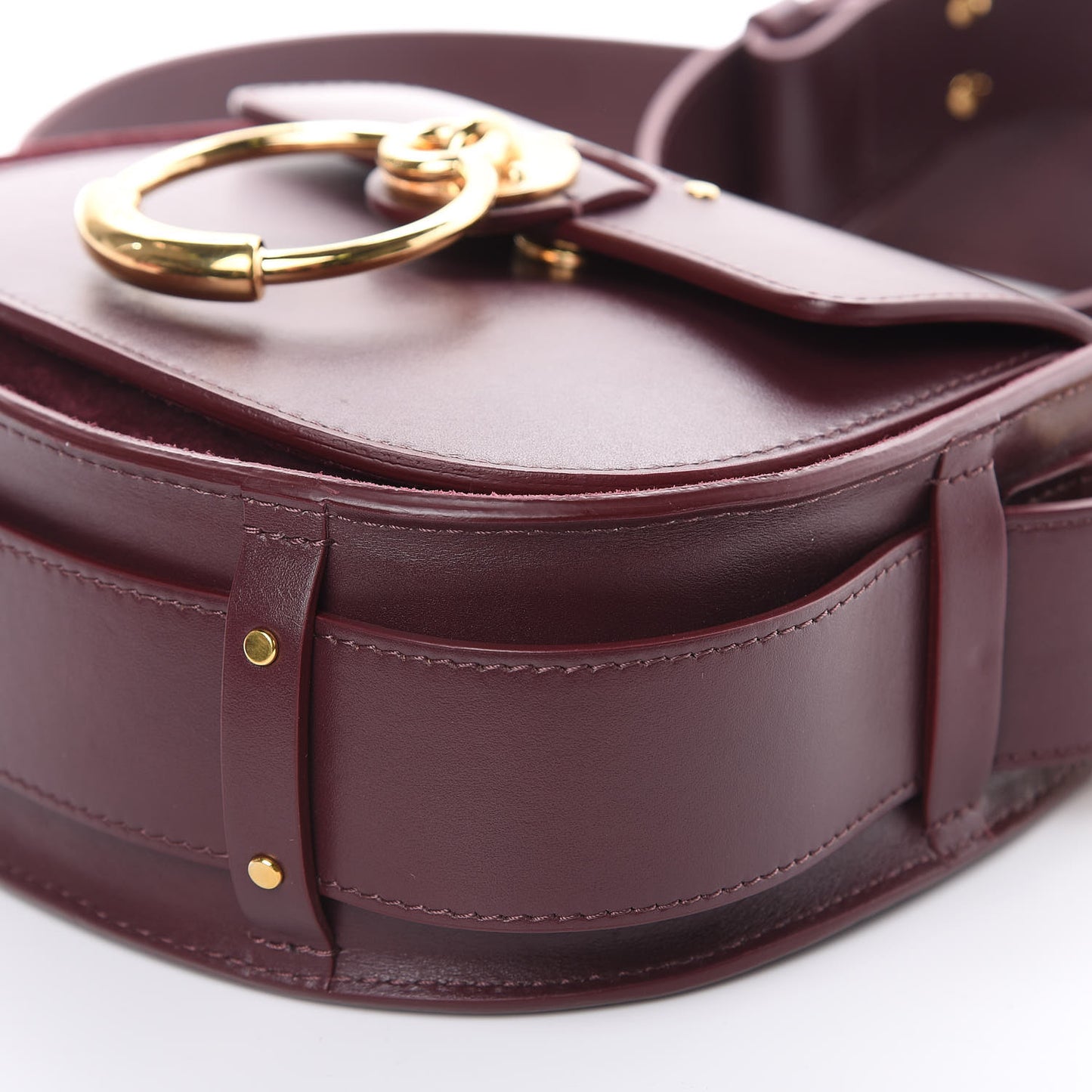Calfskin Small Tess Bag Burnt Brown