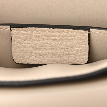 Salvatore Ferragamo Calfskin Small Margot Top Handle Satchel Beige 7 of 10