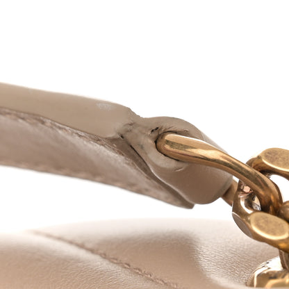 Saint Laurent Calfskin Y Quilted Monogram Medium Loulou Chain Satchel Dark Beige 11 of 11