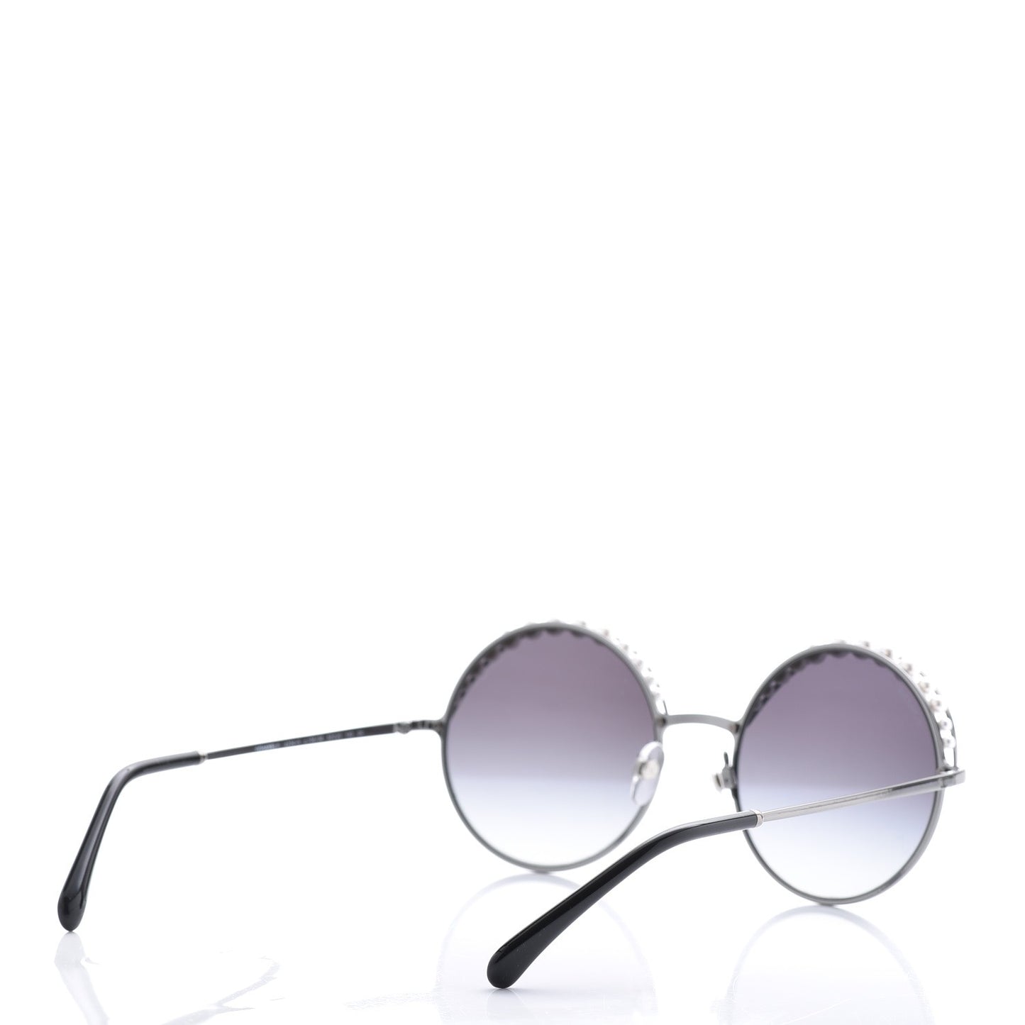 Pearl Round Polarized Sunglasses 4234-H Silver