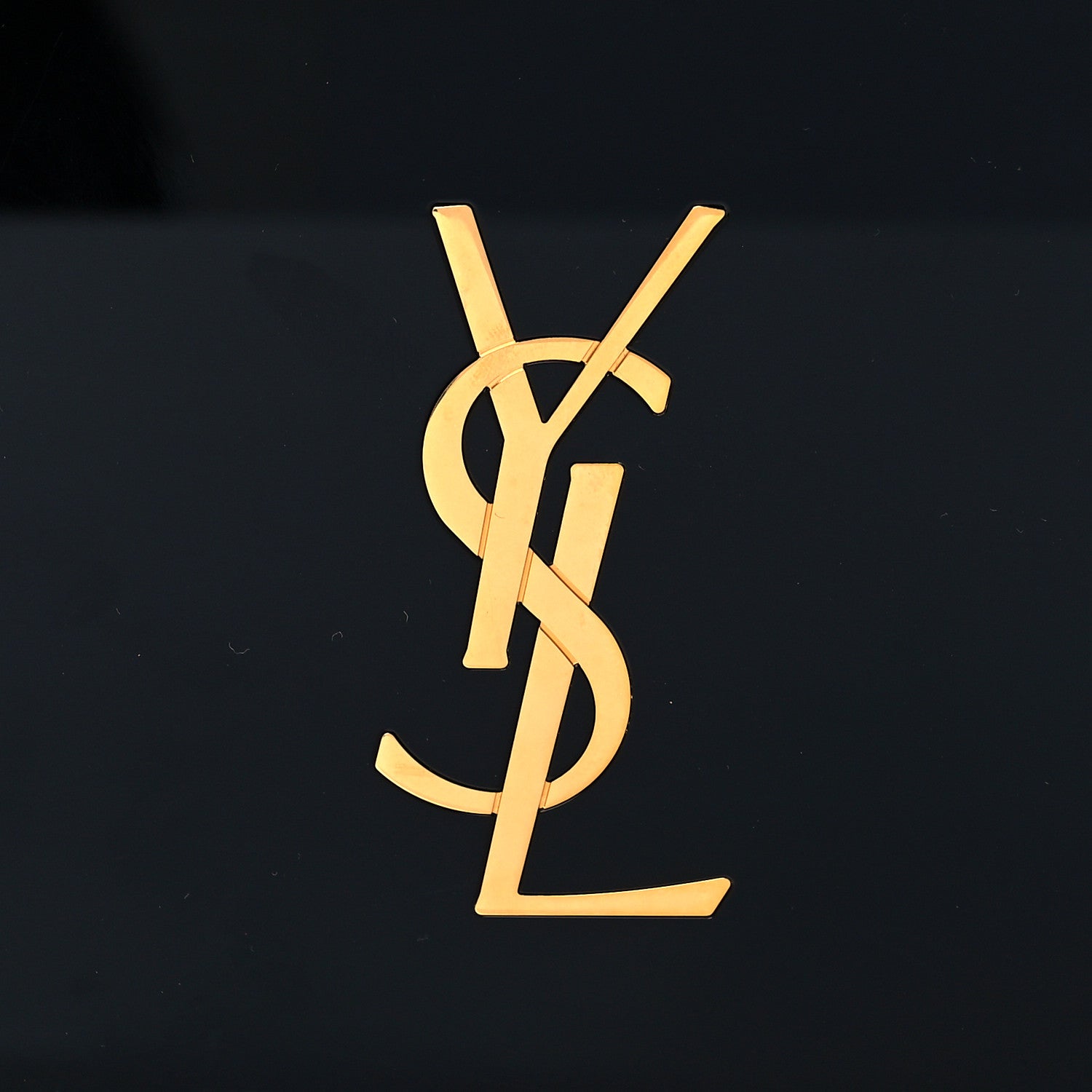 Saint Laurent Plexiglass Monogram Minaudiere Tuxedo Box Clutch Black 7 of 9