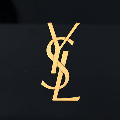 Saint Laurent Plexiglass Monogram Minaudiere Tuxedo Box Clutch Black 7 of 9