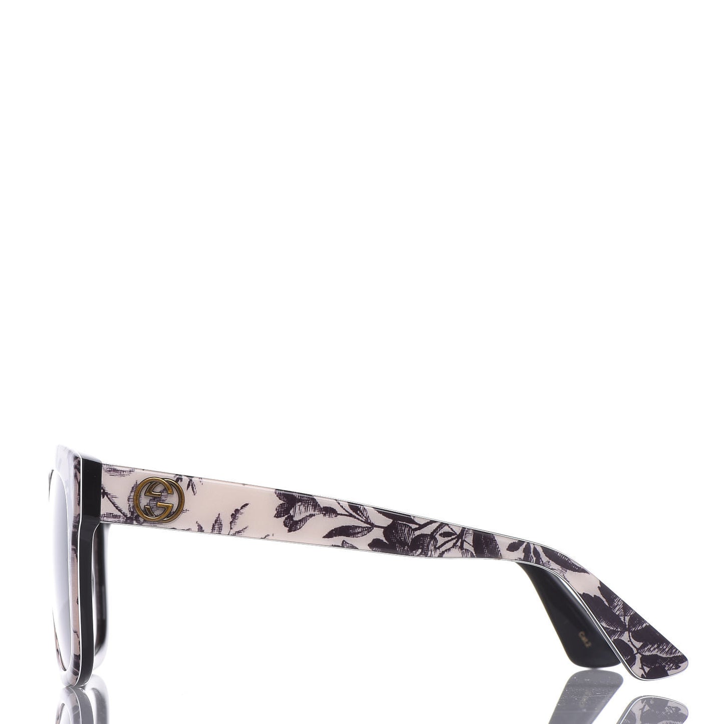 Acetate Herbarium Print Square Frame Sunglasses GG0032S Grey