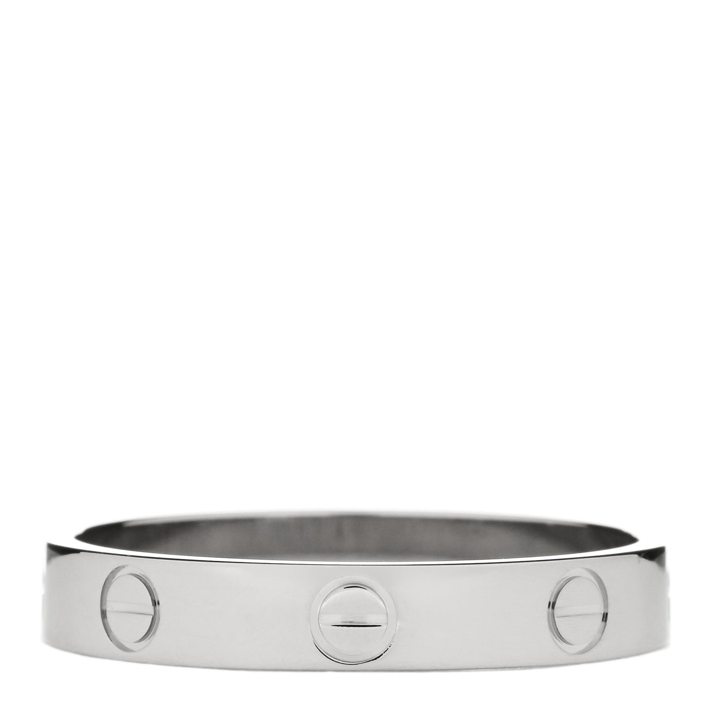 18K White Gold 3.5mm LOVE Wedding Band Ring 60 9