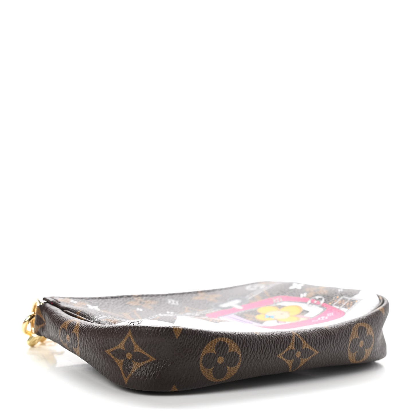 Monogram 2019 Christmas Animation Mini Courchevel Pochette Accessories Fuchsia